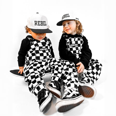 Rebel Checkered Overalls in Venice