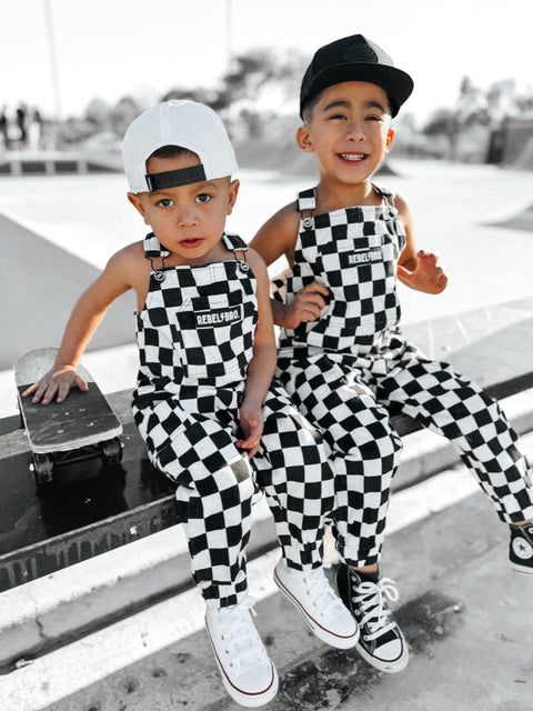 Rebel Checkered Overalls in Venice