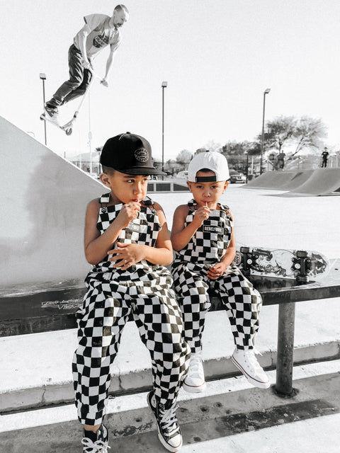 Rebel Checkered Overalls in Venice