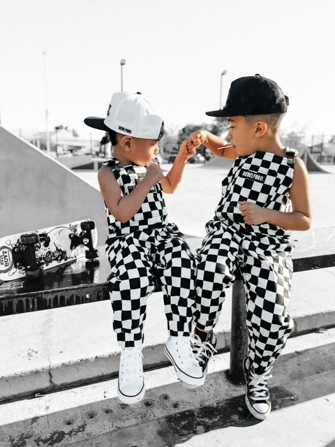 Rebel Checkered Overalls in Venice