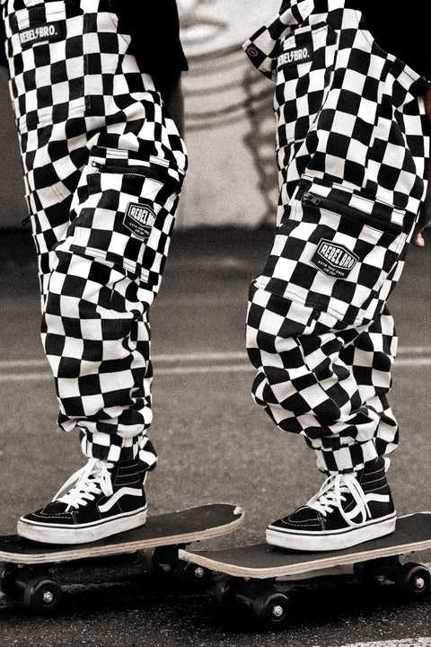 Rebel Checkered Overalls in Venice